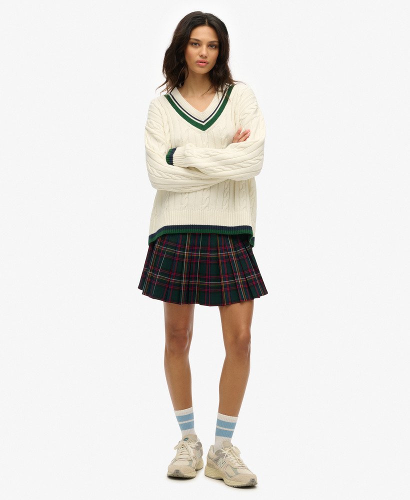 womens Check Mini Skirt in GREEN CHECK | Superdry US