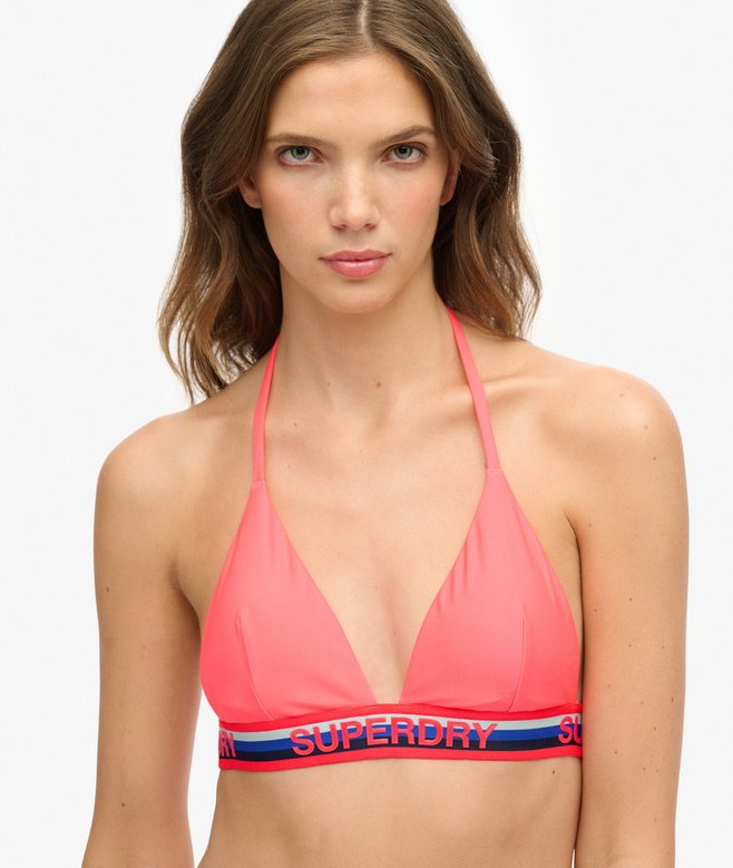 Triangle Stripe Bikini Top