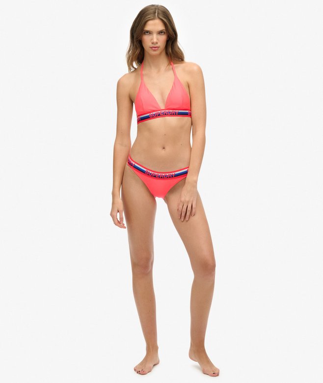 Triangle Stripe Bikini Top