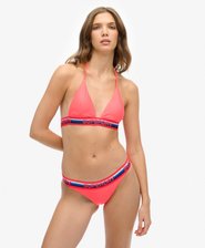Triangle Stripe Bikini Top