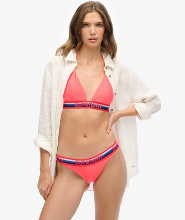 Triangle Stripe Bikini Top Image 5