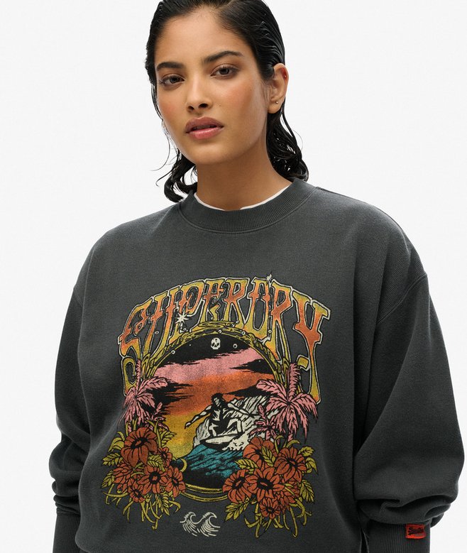 Psych Surf Loose Crew Sweatshirt