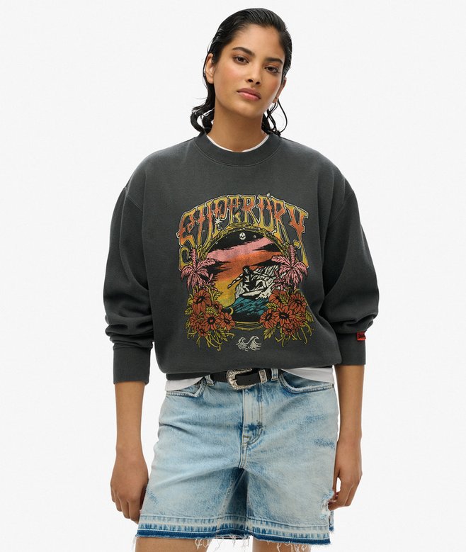 Psych Surf Loose Crew Sweatshirt