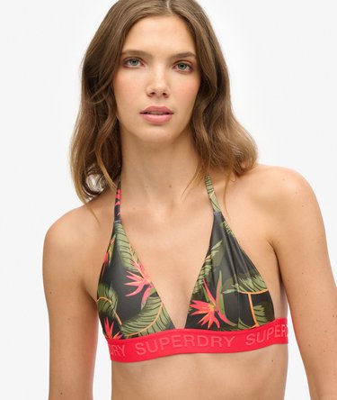 Triangel-Bikinioberteil mit Logo Image 3