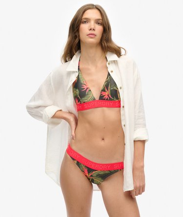 Triangel-Bikinioberteil mit Logo Image 1