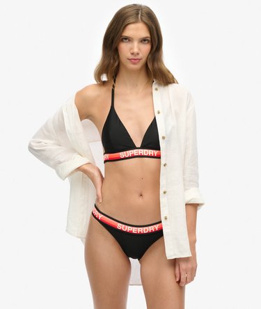 Triangle Stripe Bikini Top Image 1