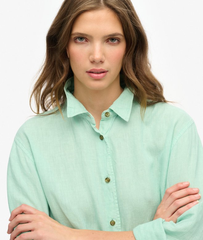 Casual Linen Boyfriend Shirt