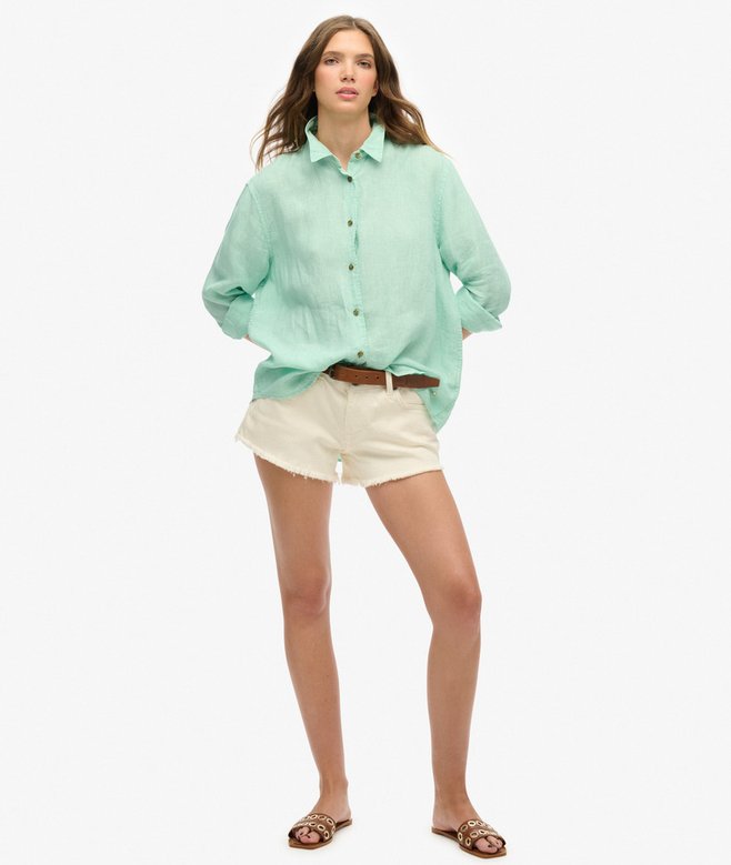 Casual Linen Boyfriend Shirt