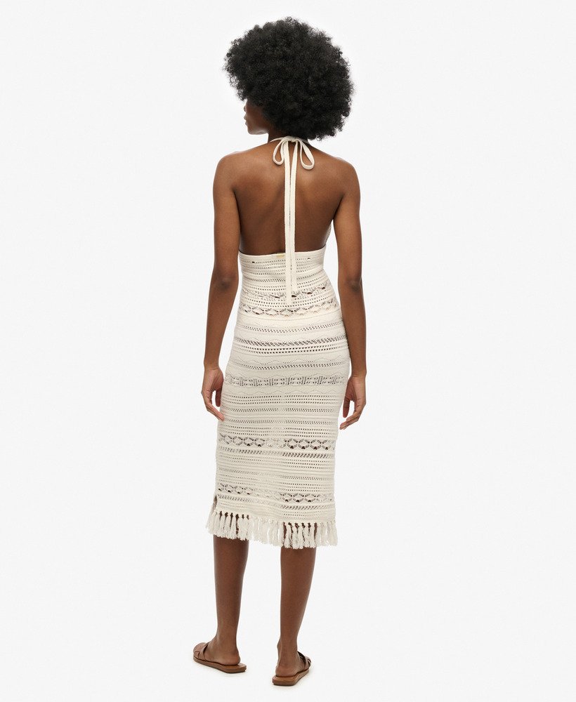 Crochet Tassel Midi Dress main image 1