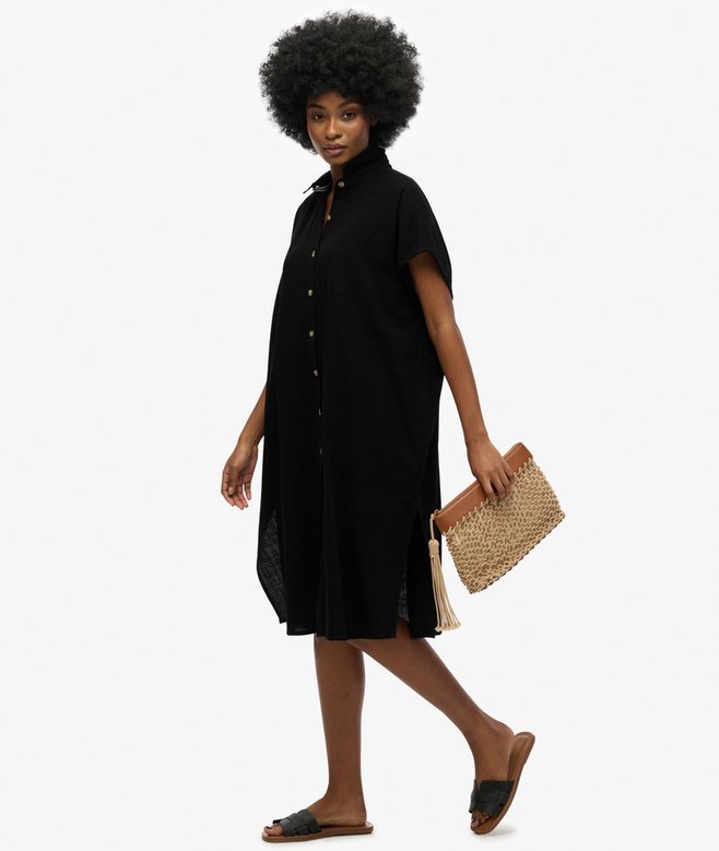 short sleeve tiered maxi dress Emerald Button Front Tiered Short Sleeve Maxi Dress