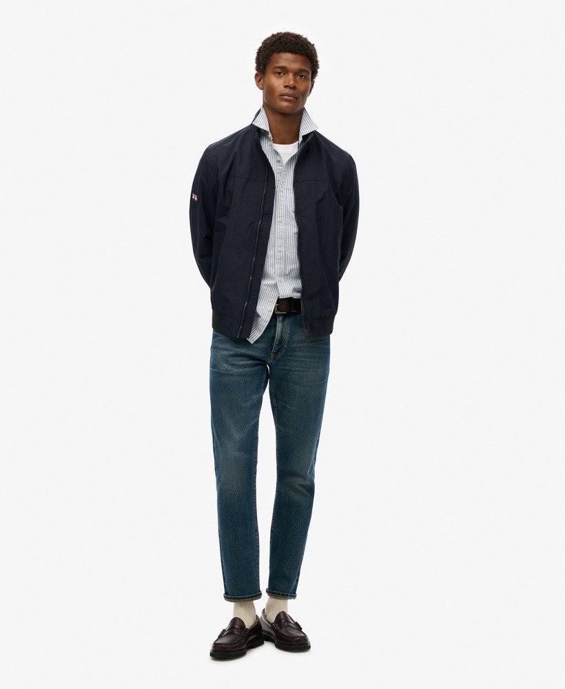 希少 more about less NYLON HARRINGTON JKT mens Nylon Harrington Jacket in Eclipse Navy | Superdry CA-EN