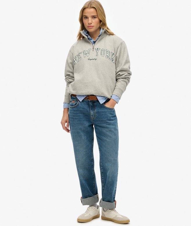 Athletic Essentials Applique Half Zip Sweatshirt