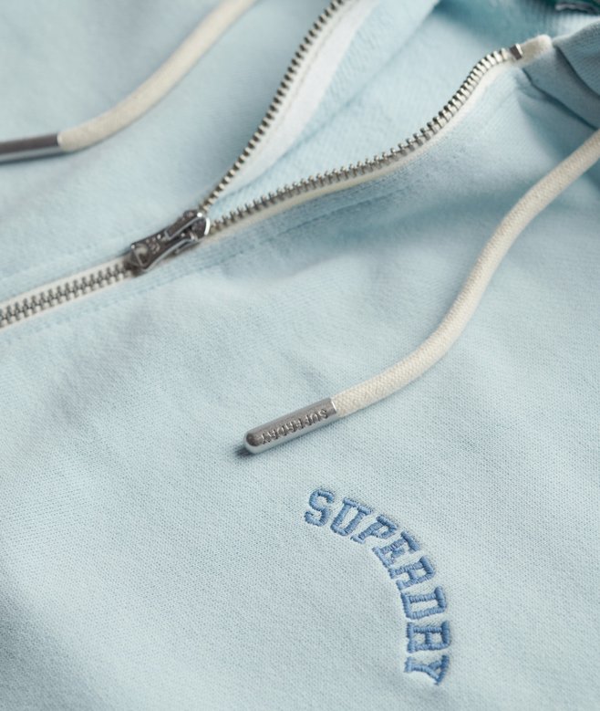 Essential Logo Oversized Raglan Zip Hoodie