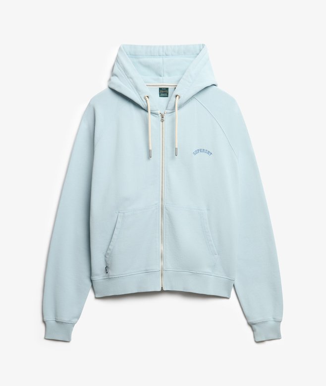 Essential Logo Oversized Raglan Zip Hoodie