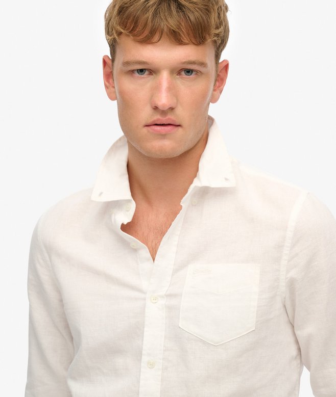 Cotton Linen Long Sleeve Shirt (1) 1 out of 5 stars, 1 reviews More Colours Available Price £31.49 Price reduced from £44.99 to You Save 30%