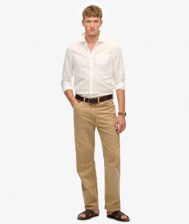 Cotton Linen Long Sleeve Shirt (1) 1 out of 5 stars, 1 reviews More Colours Available Price £31.49 Price reduced from £44.99 to You Save 30%