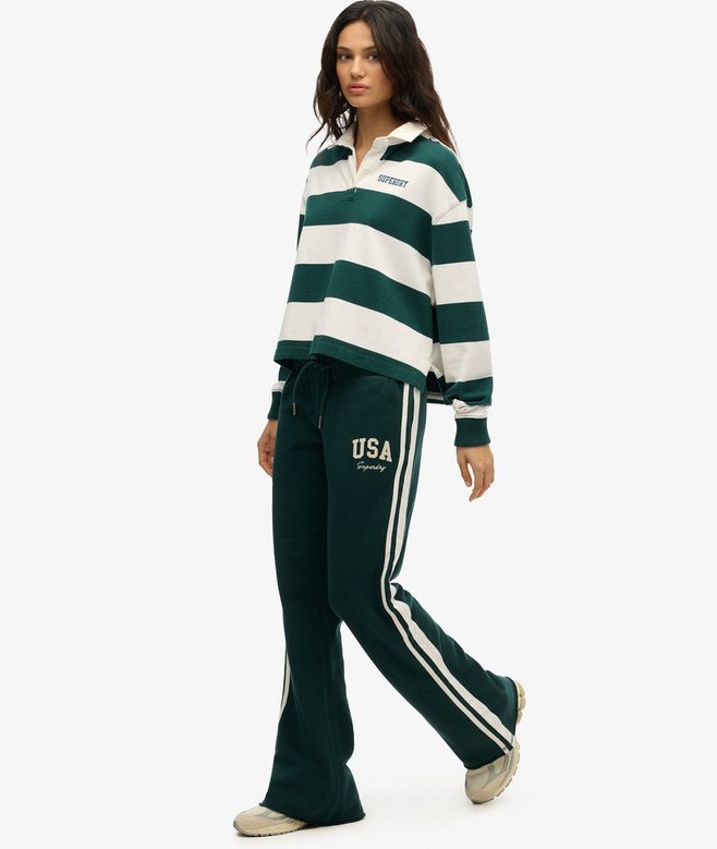 Athletic Essentials Stripe Flare Joggers