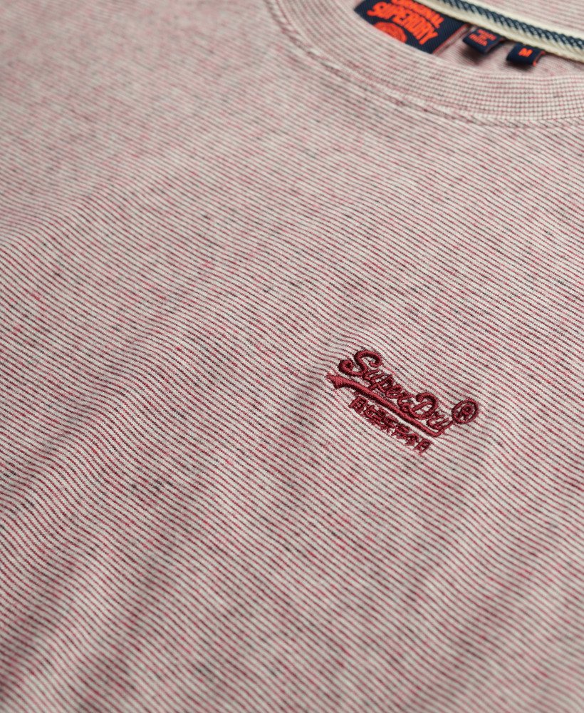 mens Organic Cotton Essential Logo T-Shirt in Cherry Red