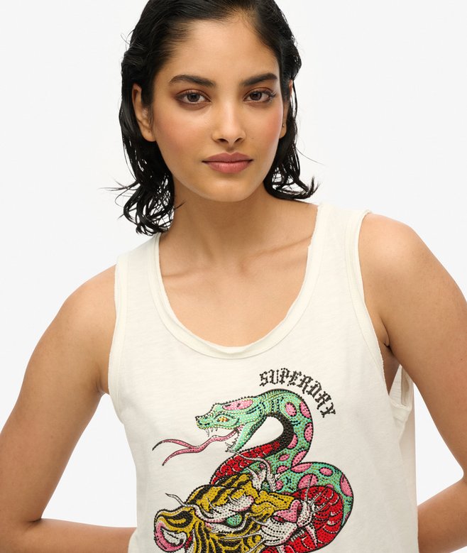 Neo Trad Tattoo Scoop Neck Tank Top