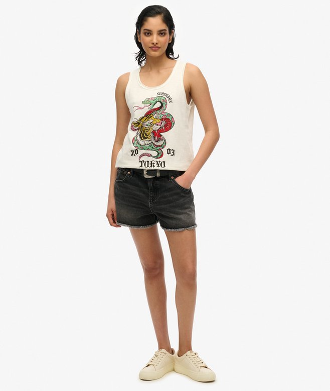 Neo Trad Tattoo Scoop Neck Tank Top