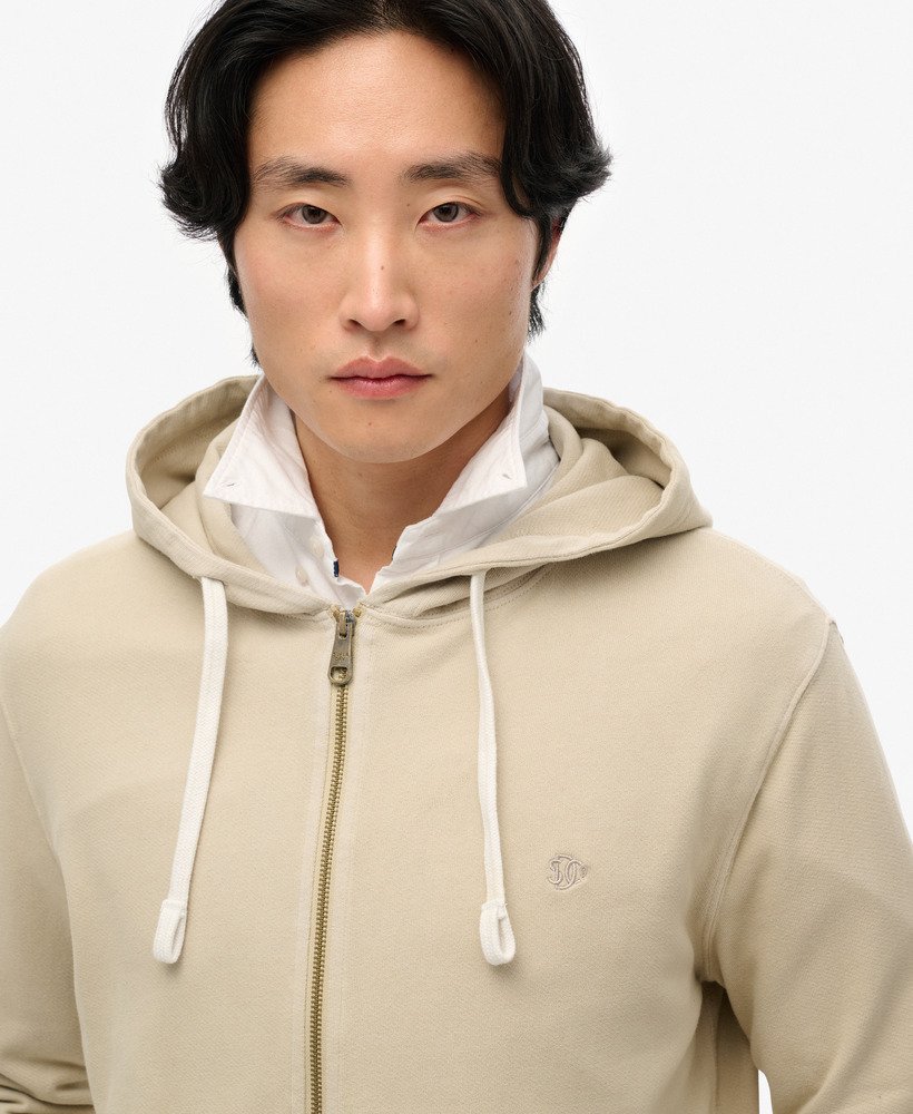 Classic 4-Bar Jersey Zip Hoodie