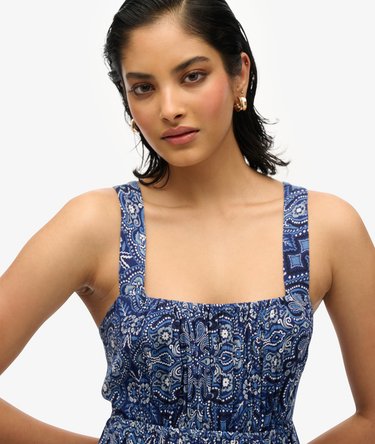 Printed Tie Back Maxi Dress Image 2