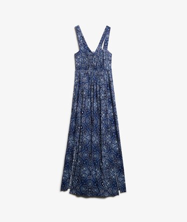 Printed Tie Back Maxi Dress Image 7