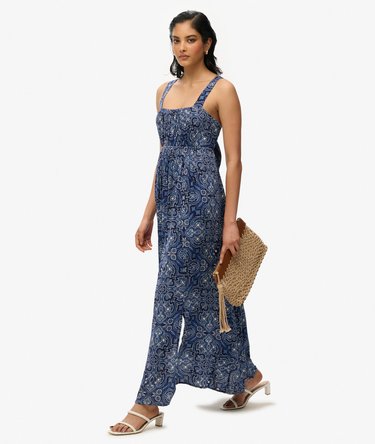Printed Tie Back Maxi Dress Image 5