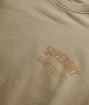 Sport Luxe Loose Crew Sweatshirt Image 5