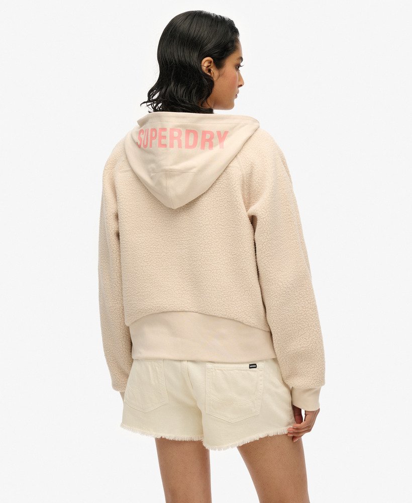 Veste Polaire Sweat à Capuche Zippée Pour Femme - Coupe Oversize Décontractée, Avec Cordon De Serrage Et Poches | Matière Douce En Polyester - 10