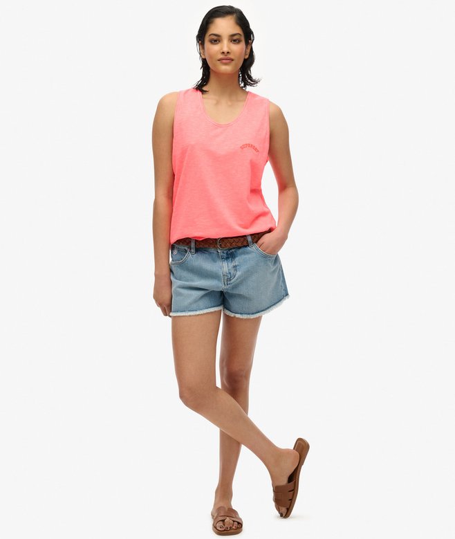 Essential Logo Garment Dye Vest Top