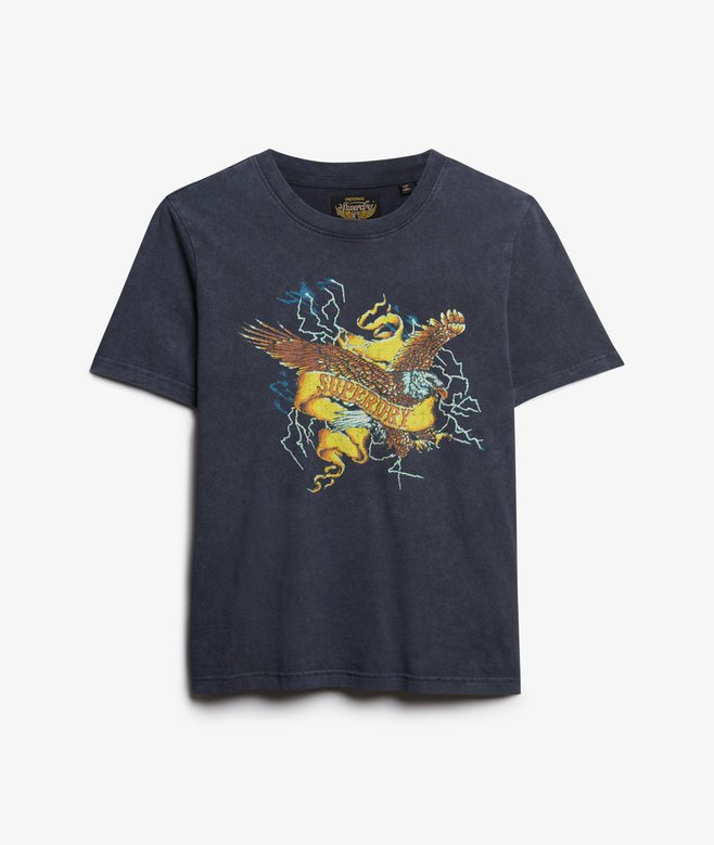 Biker Rock Graphic Relaxed T-Shirt