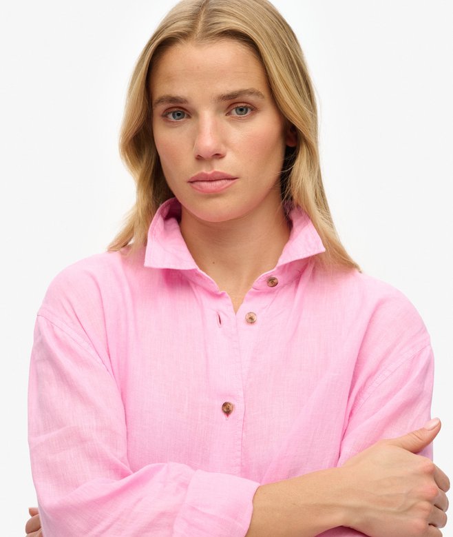 Casual Linen Boyfriend Shirt (3) 3.3 out of 5 stars, 3 reviews More Colours Available Price £38.49 Price reduced from £54.99 to You Save 30%