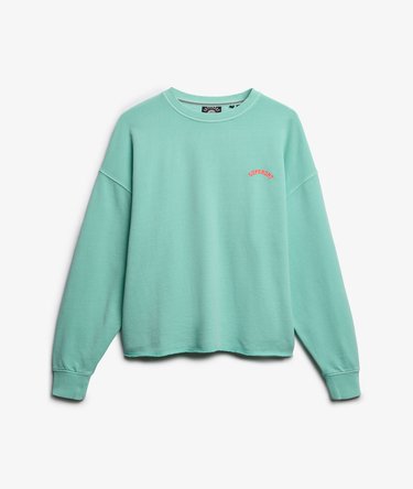 Essential Logo Relaxed Crew Sweatshirt Image 6