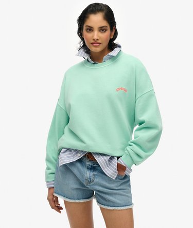 Essential Logo Relaxed Crew Sweatshirt Image 1