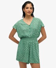 Short Sleeve Printed Playsuit