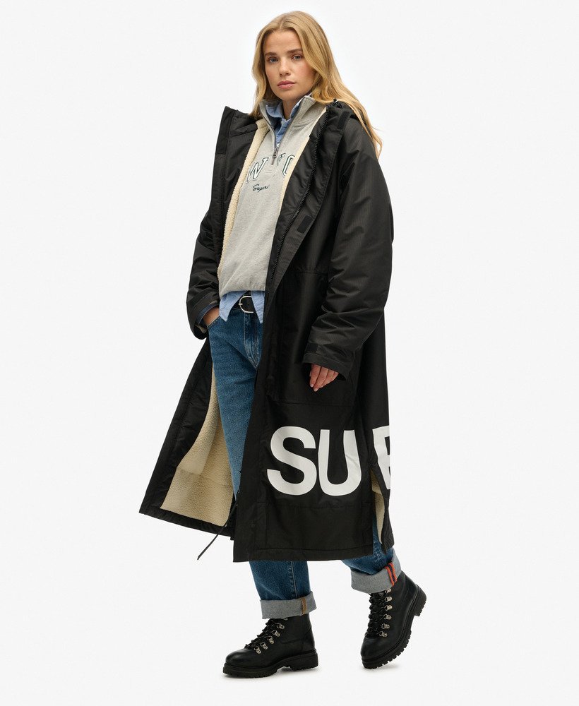 Robe Patineuse Superdry Grise Taille XL - Occasion Très Bon état, En Coton, Style Mini