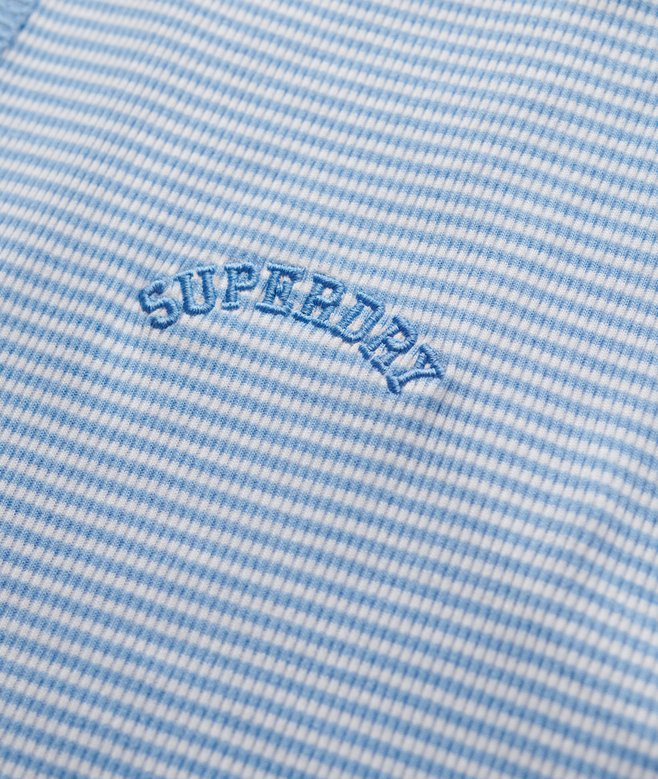 Essential Logo Striped Racer Vest Top