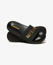 Sandales de piscine à logo Luxe