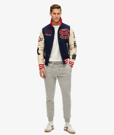 Organic Cotton Vintage Logo Embroidered Joggers Image 5