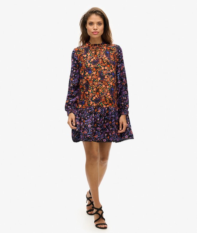 High Neck Mini Dress