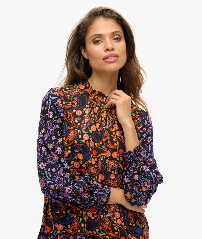 High Neck Mini Dress