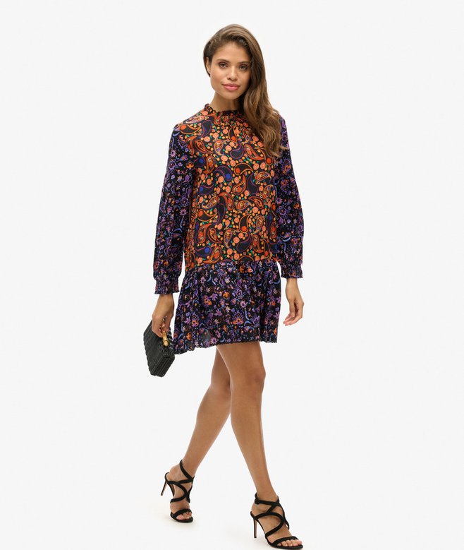 High Neck Mini Dress