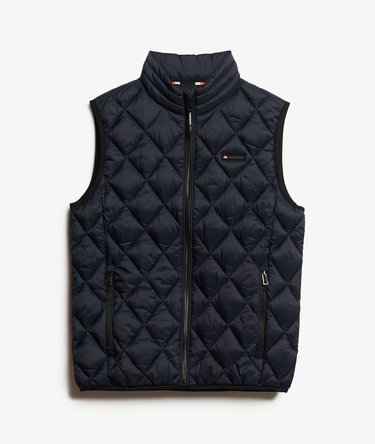Gilet Riscaldato Uomo ORORO Leggero Trapuntato Con Power Bank - Nero, Tessuto Impermeabile, 4 Zone Di Calore (Collo, Schiena, Mani) - Batteria Non Inclusa