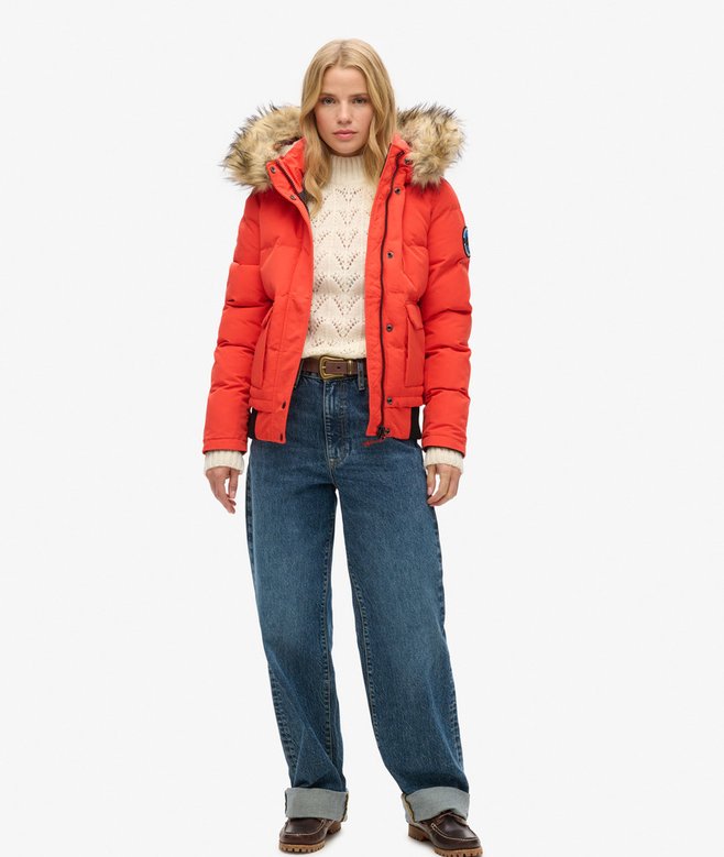 Everest Hooded Puffer Bomber Jacket