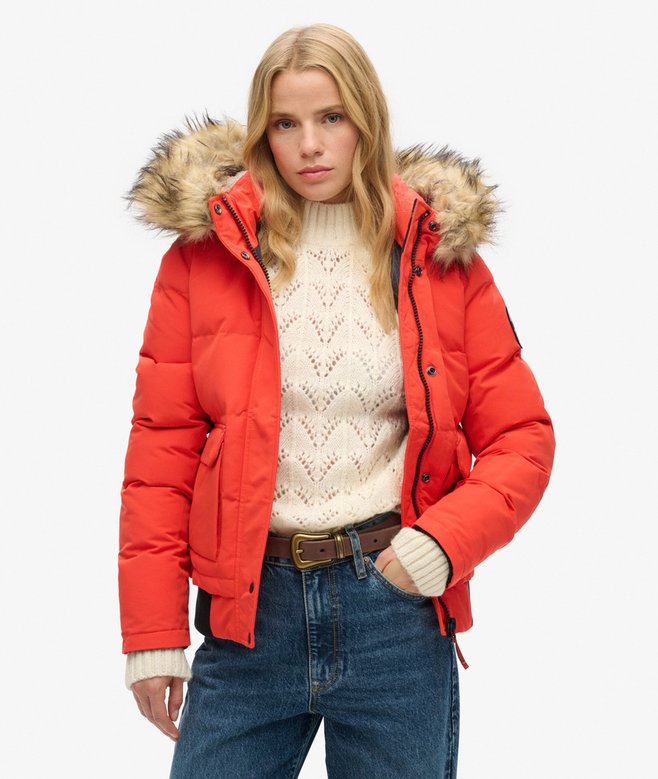 Everest Hooded Puffer Bomber Jacket