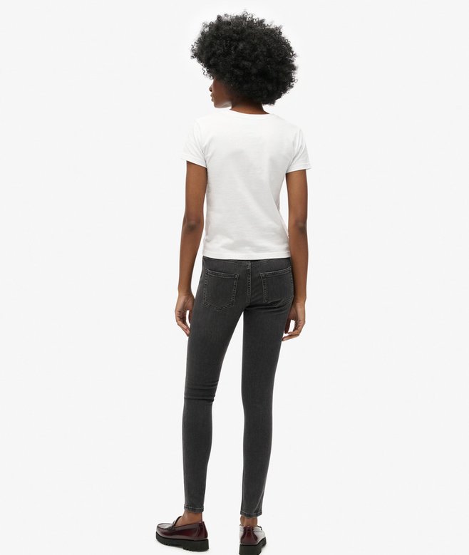 Organic Cotton Vintage Mid Rise Skinny Jeans