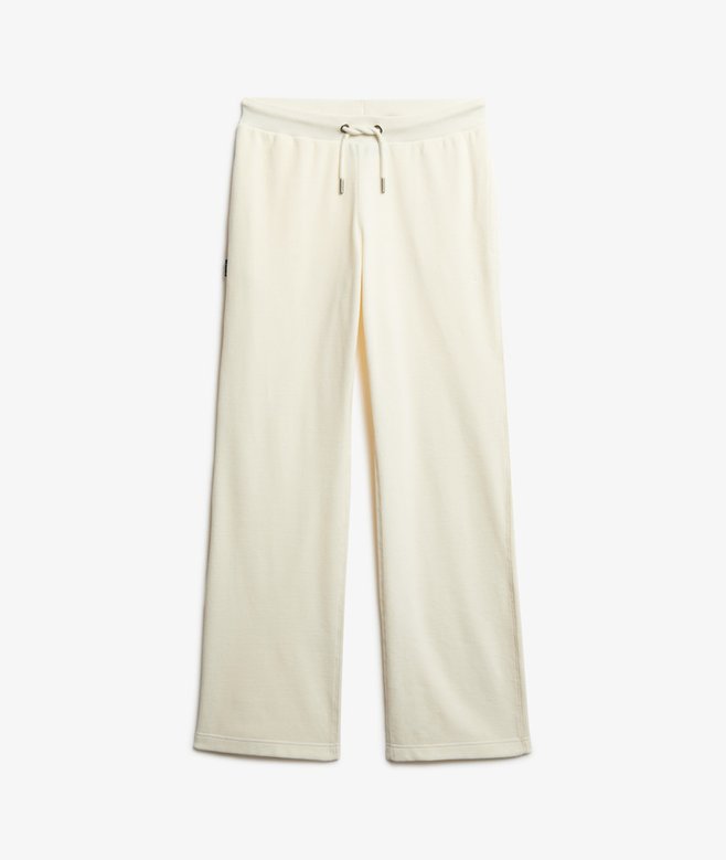 Velour Wide Leg Joggers