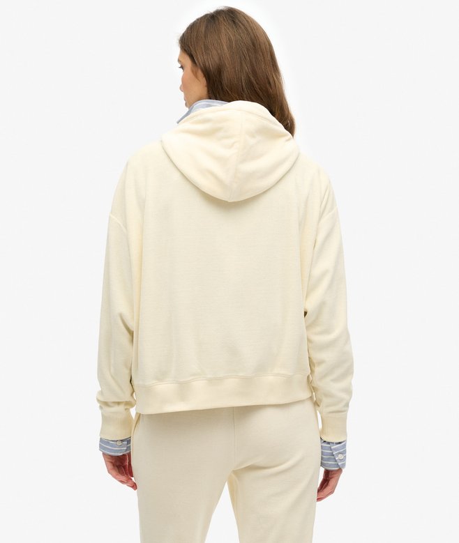 Velour Zip Hoodie