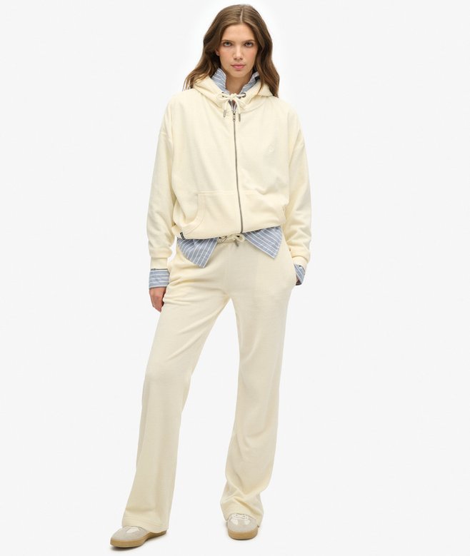 Velour Zip Hoodie
